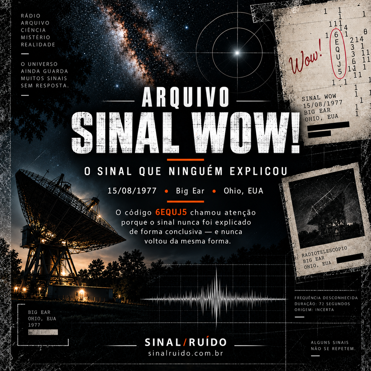Capa — Sinal Wow! — Big Ear, Ohio