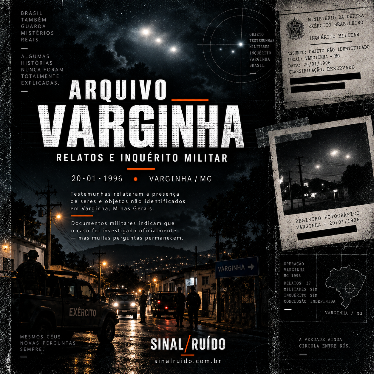 Capa — Varginha — relatos e inquérito militar